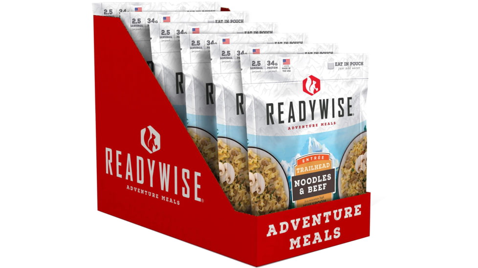 ReadyWise Trailhead Noodles &amp; Beef, 6 Pack, RW05-004