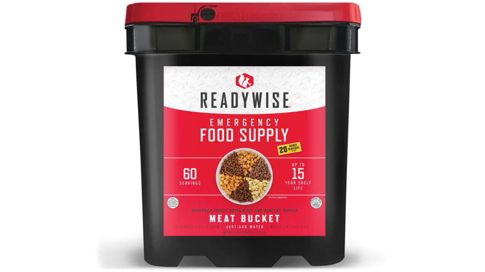 ReadyWise Meat Bundle, 60 Servings/20 Servings of Rice Bucket, RW07-702