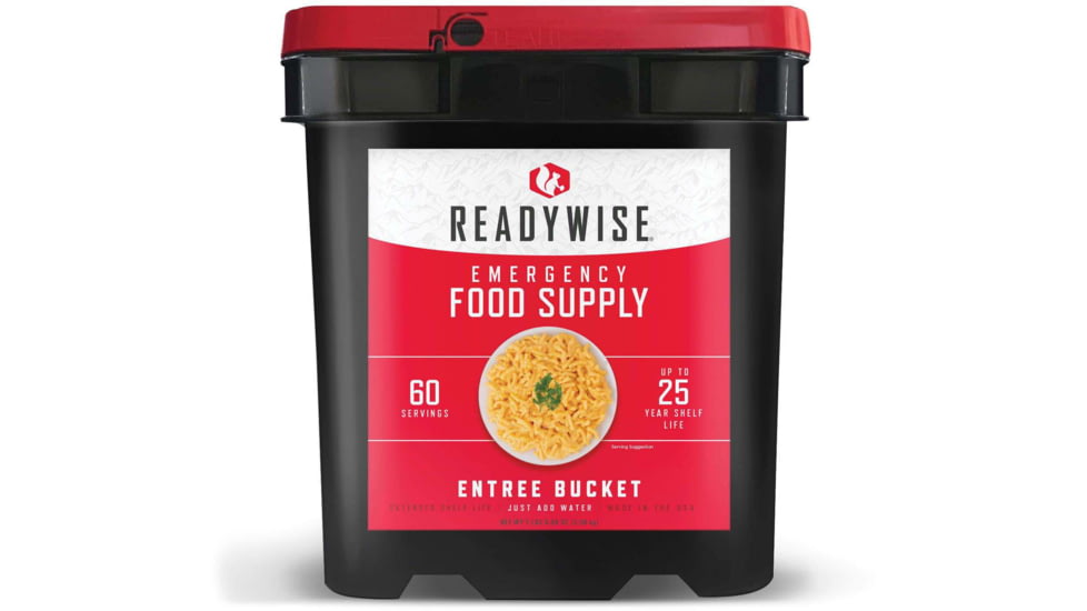ReadyWise Entree Bucket, 60 Serving, Black, RW10-160