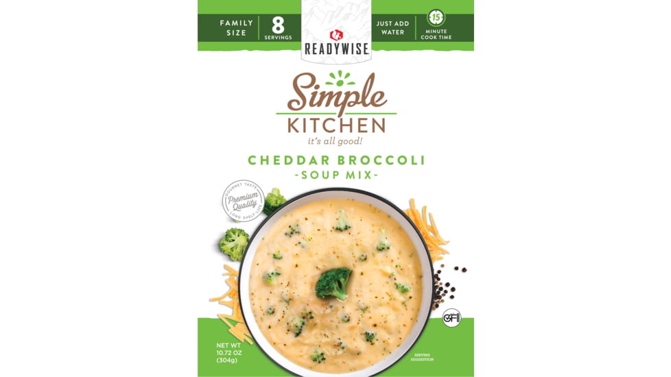ReadyWise Cheddar Broccoli Soup Mix, 6 Pack, RWSK05-060
