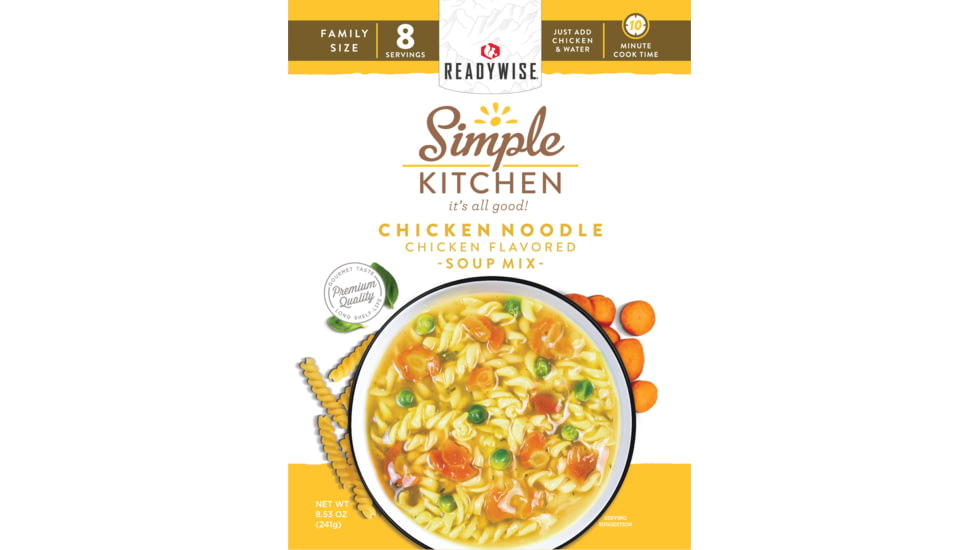 ReadyWise Chicken Noodle Flavored Soup Mix, 6 Pack, RWSK05-062
