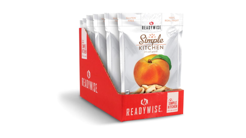 ReadyWise Freeze-Dried Peaches, 6 Pack, RWSK05-008
