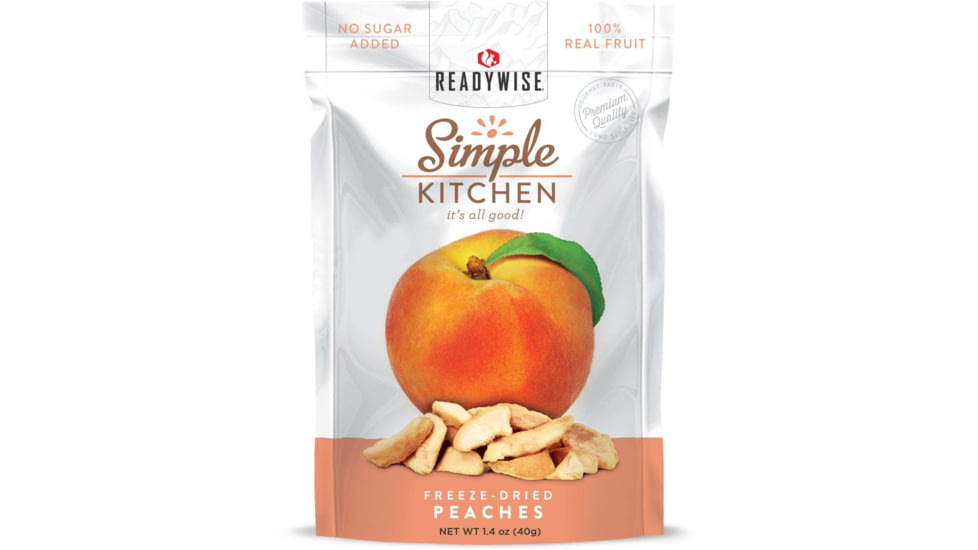 ReadyWise Freeze-Dried Peaches, Single Pouch, RWSK02-008