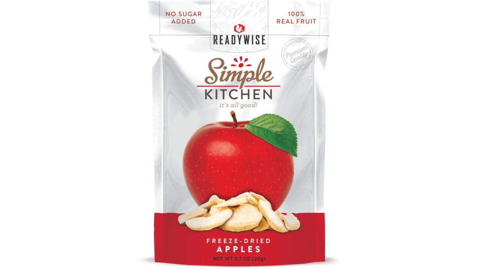 ReadyWise Freeze-Dried Sweet Apples, Single Pouch, RWSK02-010
