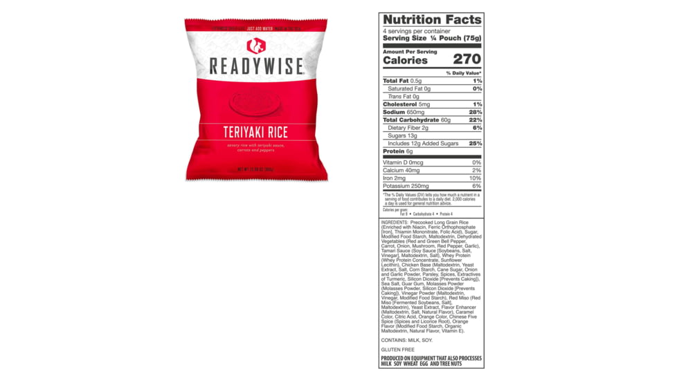 ReadyWise Gluten Free 84 Serving Breakfast and Entree Grab and Go, Black, 9.75 x 11.75 x 12.5, RWGF01-184