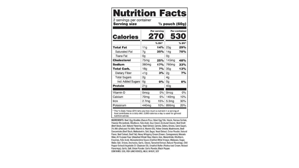 ReadyWise Outdoor Pro Meal Beef Stroganoff with Mushroom Cream Sauce, Black, RW03-197