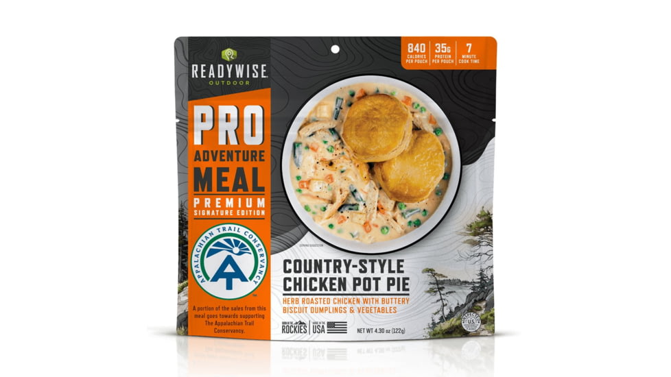 ReadyWise Signature Edition Pro Adventure Meal w/ Appalachian Trail Conservancy Country Style Chicken Pot Pie, 6 Count Case Pack, RW05-195