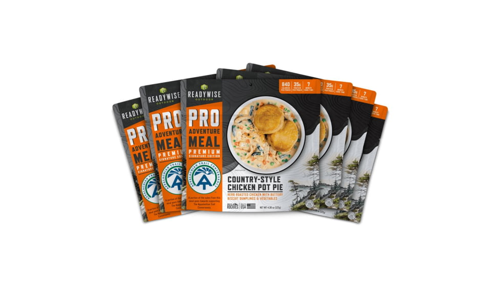 ReadyWise Signature Edition Pro Adventure Meal w/ Appalachian Trail Conservancy Country Style Chicken Pot Pie, 6 Count Case Pack, RW05-195
