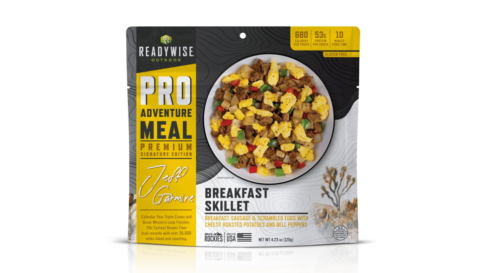 ReadyWise Signature Edition Pro Adventure Meal w/ Jeff Legend Garmire Breakfast Skillet, 6 Count Case Pack, RW05-192