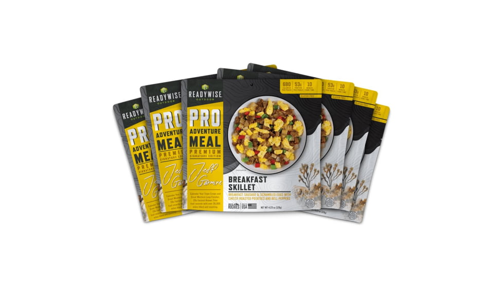 ReadyWise Signature Edition Pro Adventure Meal w/ Jeff Legend Garmire Breakfast Skillet, 6 Count Case Pack, RW05-192