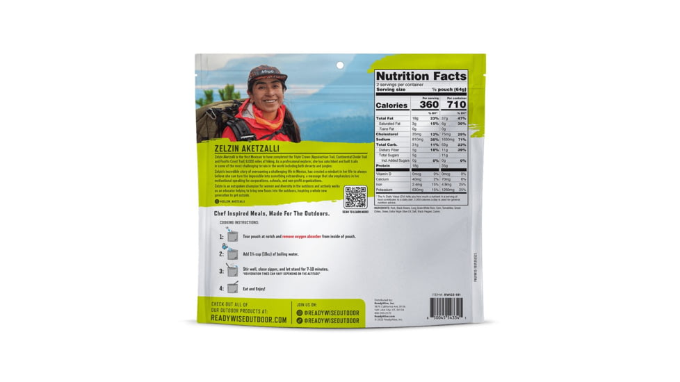 ReadyWise Signature Edition Pro Adventure Meal w/ Zelzin Aketzalli Traditional Pork Chili Verde, 6 Count Case Pack, RW05-191