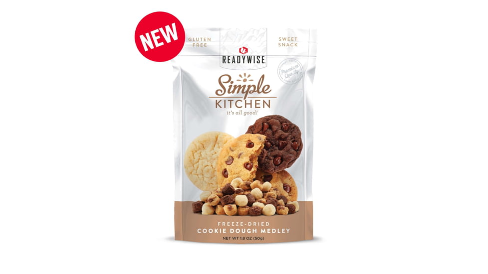ReadyWise Simple Kitchen Cookie Dough Medley, Single Pouch, RWSK02-022