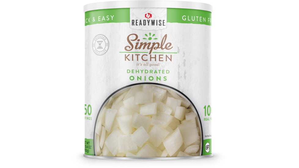 ReadyWise Simple Kitchen Dehydrated Chopped Onions - 250 Serving Can, White, RWSKCN03-010