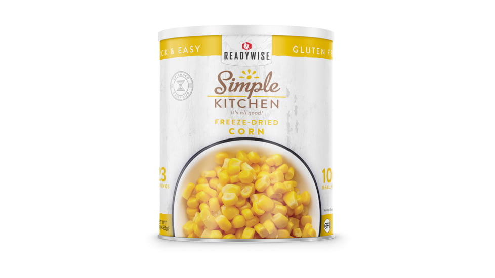 ReadyWise Simple Kitchen FD Corn - 3 CT Case, 23 Serving Cans, RWSKCN06-009