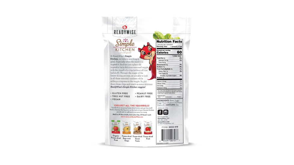ReadyWise Simple Kitchen Ginger Beets, Single Pouch, RWSK02-019
