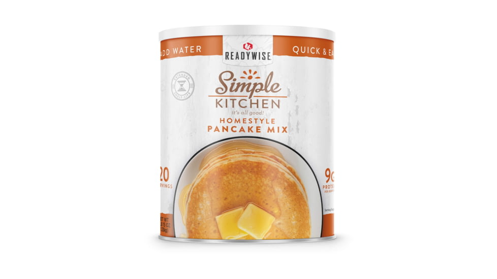 ReadyWise Simple Kitchen Pancake Mix - 3 CT Case, 20 Serving Cans, RWSKCN06-014