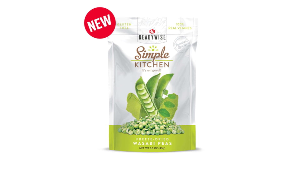 ReadyWise Simple Kitchen Wasabi Peas, Single Pouch, RWSK02-020