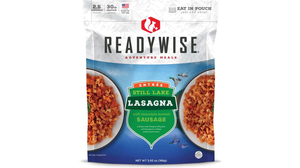 ReadyWise Still Lake Lasagna with Sausage, Single Pouch, RW03-905