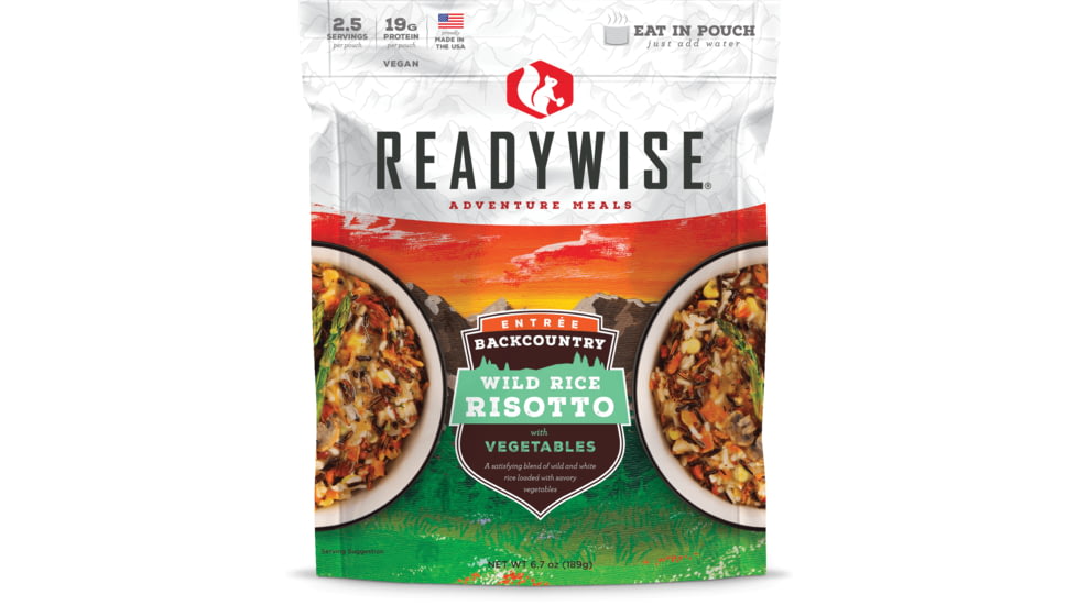 ReadyWise Wild Rice Risotto with Vegetables, 6 Pack, RW05-800