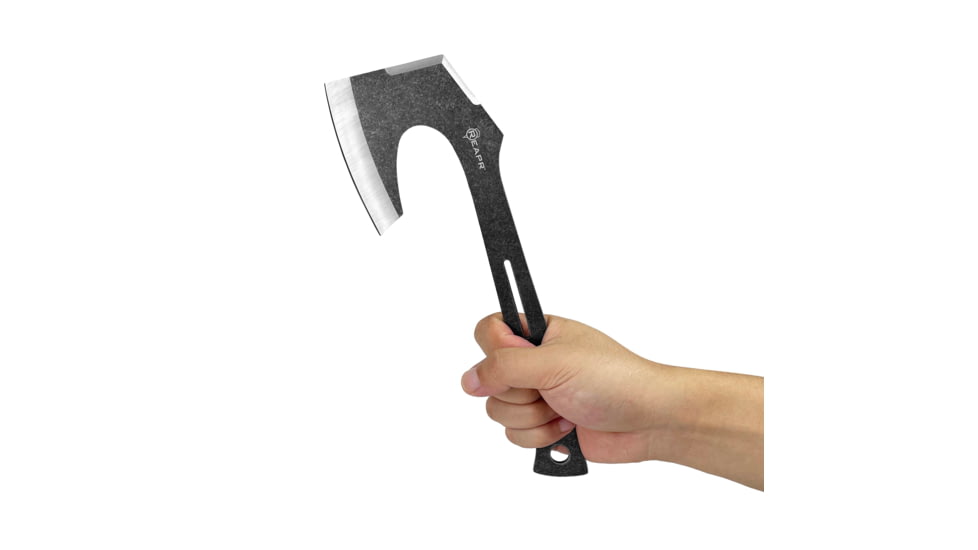 Reapr 3PC Chuck Axe Blade Knife, 3.625in, 3Cr13 Stainless Steel, Stone Wash, Black, CTLR-030-GRY-RPR