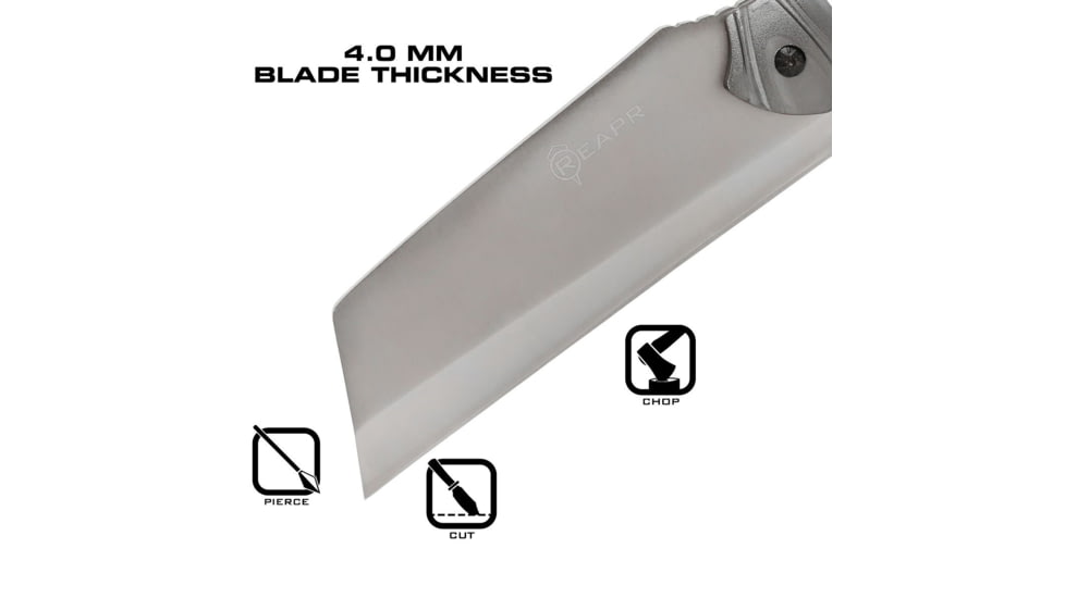 Reapr JAMR Fixed Blade Knife, 6in, Stainless Steel, Satin Stainless, 11012