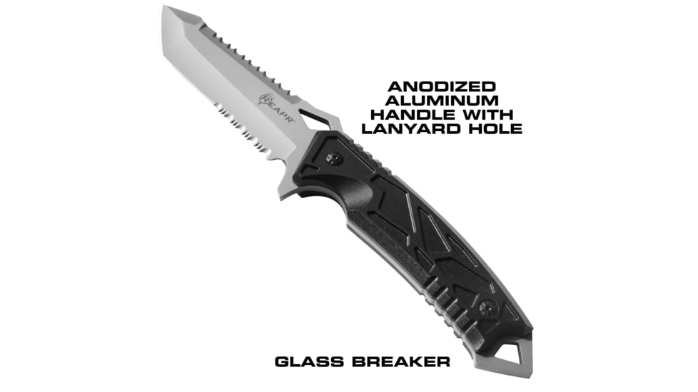 Reapr Javelin Fixed Blade Knife, 5in, 420 Stainless Steel, Satin Stainless, 11011