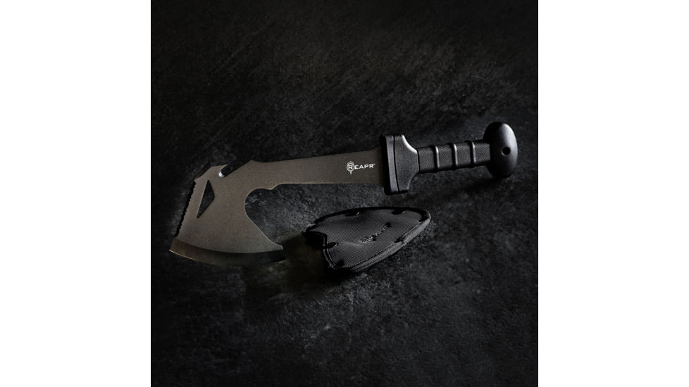 Reapr Meridius Battle Axe, 5.75in, 420 Stainless Steel, Black Oxide, 11020