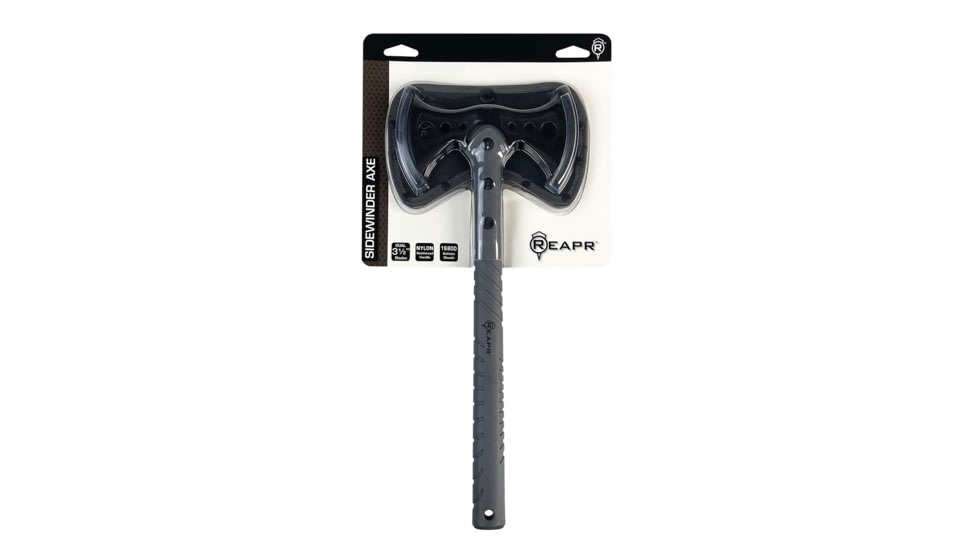 Reapr Sidewinder Axe Blade Knife, 3.5in, 2Cr13 Stainless Steel, Grey, Black, CTLR-038-GRY-RPR