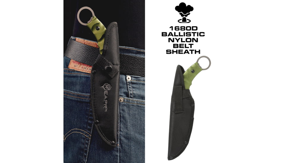 Reapr SLAMR Fixed Blade Knife, 4.75in, 420 Stainless Steel, Matte Stainless, 11010