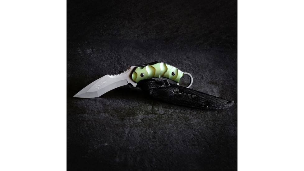 Reapr SLAMR Fixed Blade Knife, 4.75in, 420 Stainless Steel, Matte Stainless, 11010