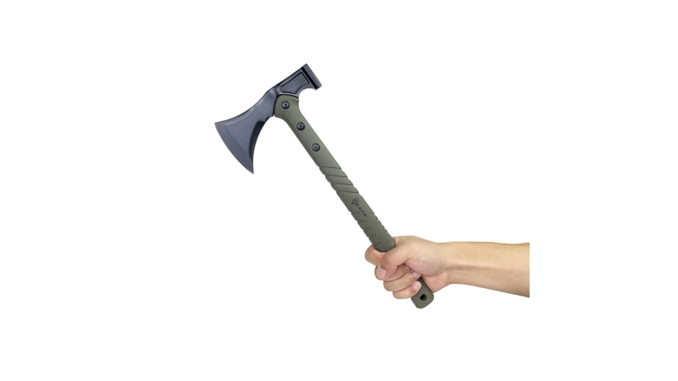 Reapr Sparrow Axe Blade Knife, 3.5in, 2Cr13 Stainless Steel, Green, Black, CTLR-037-GRN-RPR