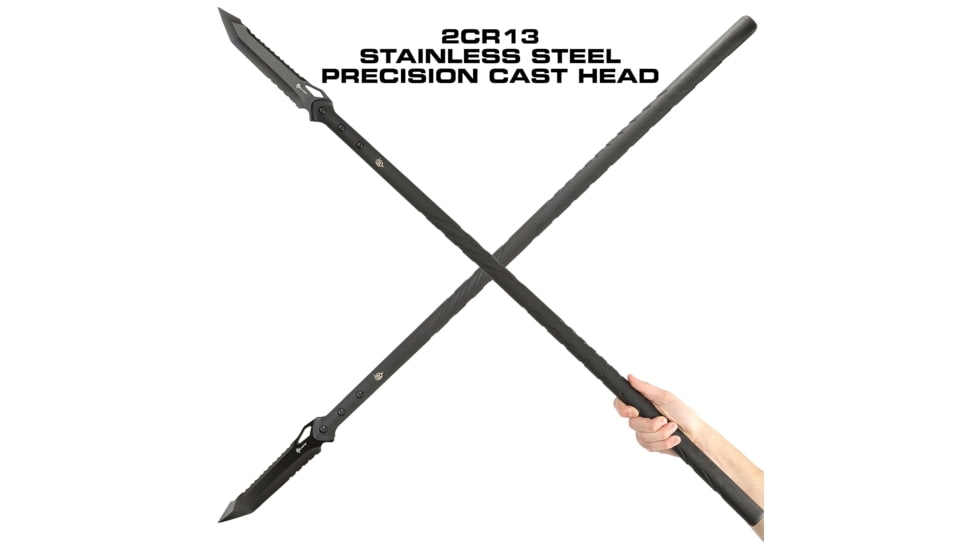 Reapr TAC Javelin Serrated Spear, 8in, Stainless Steel, Black Oxide, 11022