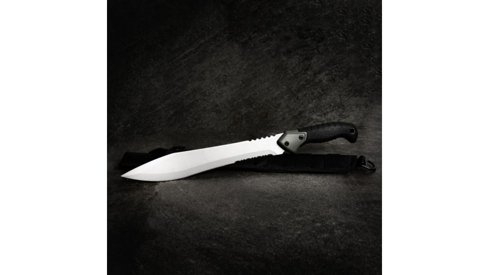 Reapr TAC Jungle Fixed Blade Knife, 11in, 420 Stainless Steel, Satin Stainless, 11006