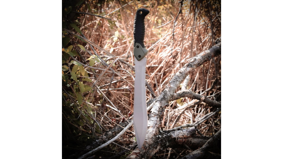 Reapr TAC Jungle Fixed Blade Knife, 11in, 420 Stainless Steel, Satin Stainless, 11006