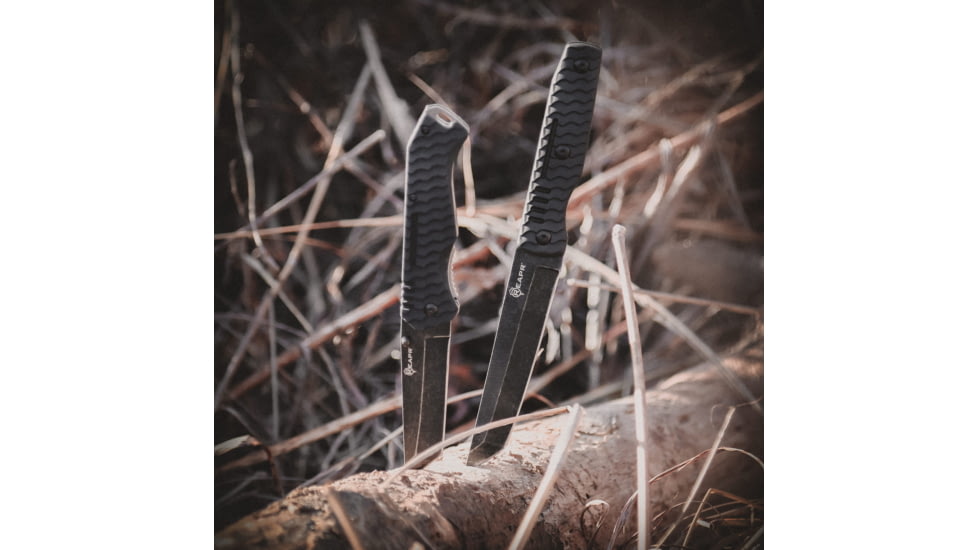 Reapr TAC Tanto Knife Set, 420 Stainless Steel, Stonewashed Stainless, 11008