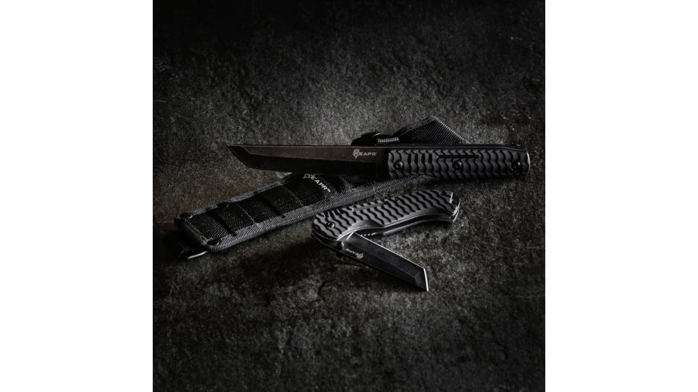 Reapr TAC Tanto Knife Set, 420 Stainless Steel, Stonewashed Stainless, 11008