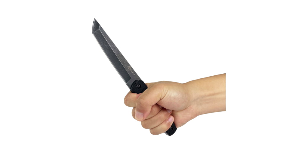 Reapr Tac Tanto Set Fixed Blade Knife, Fixed 4.75, Folding 3.25in, 3Cr13 Stainless Steel, Black, Black, CTLR-017-BLK-RPR