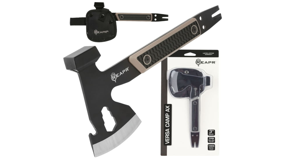 Reapr Versa Camp Axe, 420 Stainless Steel, Black Powdercoated, 11014