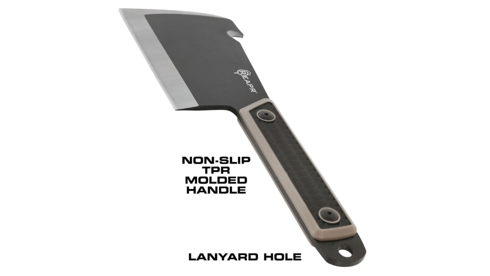 Reapr Versa CLEAVR, 5in, Stainless Steel, Black Powdercoated, 11016