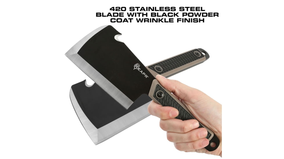 Reapr Versa CLEAVR, 5in, Stainless Steel, Black Powdercoated, 11016