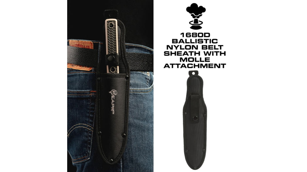 Reapr Versa Hori Hori Fixed Blade Knife, 6.5in, 420 Stainless Steel, Black Powdercoated, 11017