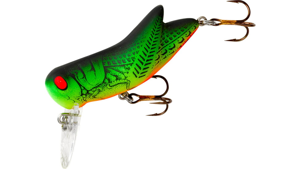 Rebel Lures Rebel Big Hopper, Fire Tiger, 1 3/4in, 1/4oz, F73M56