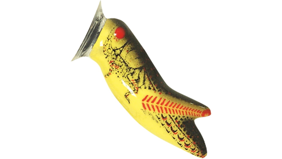 Rebel Lures Rebel Crickhopper Popper Topwater Bait, Floating, Yellow/Black Back, 1 3/4in, 3/16oz, P73434