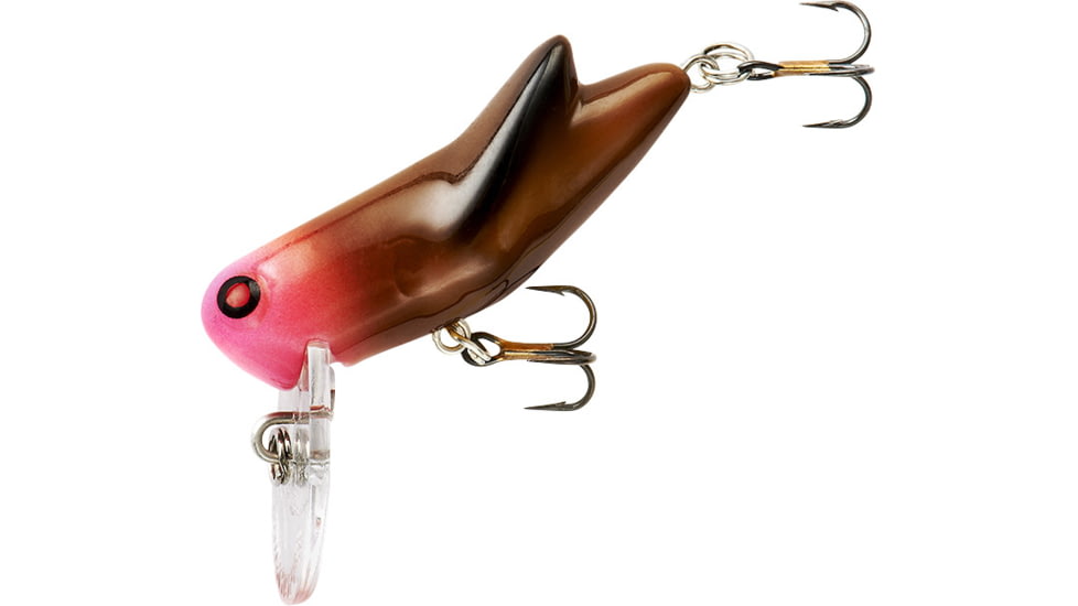 Rebel Lures Rebel Crickhopper Topwater/Crankbait Lure, Floating, Hot Head, 1 1/2in, 3/32oz, F73552