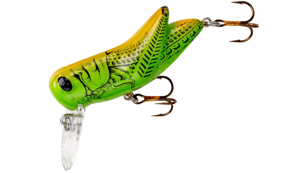 Rebel Lures Rebel Lures Rebel Big Hopper, Green Grasshopper, 1 1/2in 1/4 oz, F73M97