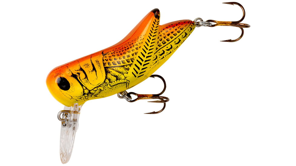 Rebel Lures Rebel Lures Rebel Big Hopper, Yellow Grasshopper, 1 1/2in 1/4 oz, F73M96