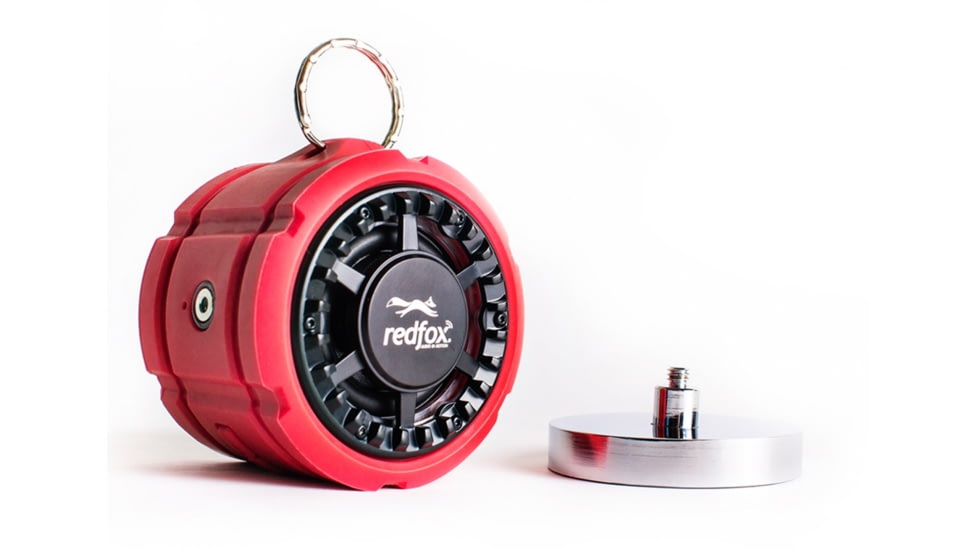 Red Fox Wireless Rover Waterproof Speaker + Magnetic Mount-Red