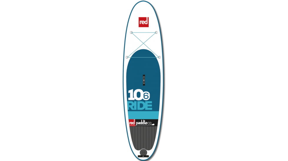 Red Paddle Co. 10'6 Ride Inflatable Stand Up Paddleboard-White/Blue-10 ft