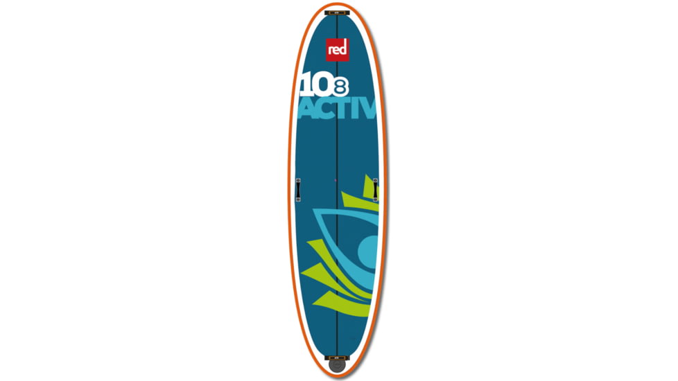 Red Paddle Co. 10'8 Activ Inflatable Stand Up Paddleboard-Blue/Orange-10'8