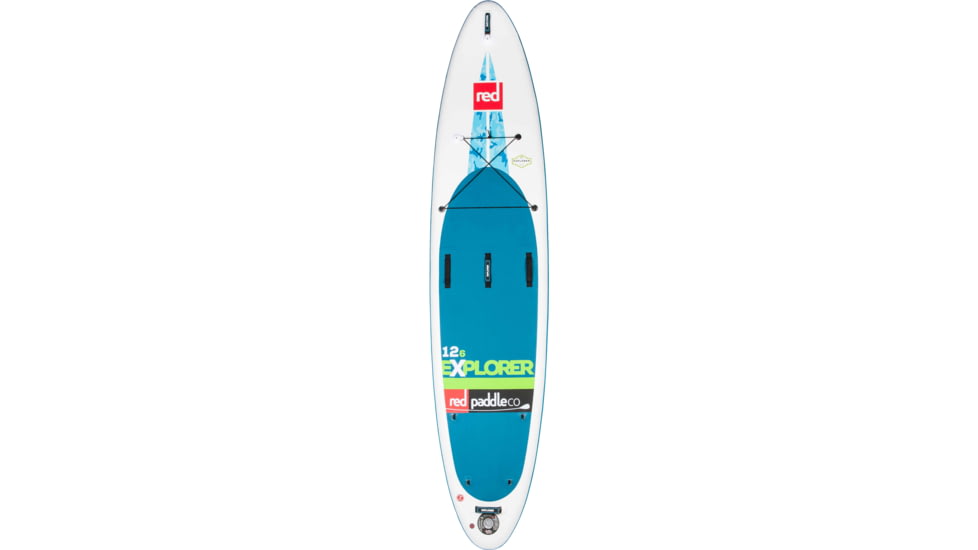 Red Paddle Co. 12'6 Explorer Inflatable SUP Board-Blue/Green